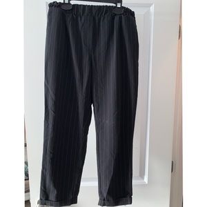 Black stripped ankle pants from Simon’s